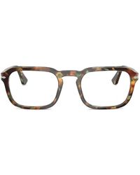 Persol - Brille Mit Eckigem Gestell - Lyst