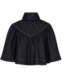 Zimmermann - Gesmockte Top Met Knoopdetail - Lyst