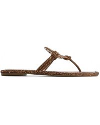 Tory Burch - Miller Crystal Knotted Sandals - Lyst