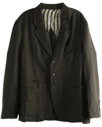 Ziggy Chen - Raw-Cut Linen Blazer - Lyst