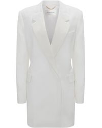 Victoria Beckham - Abito Corto Stile Blazer - Lyst