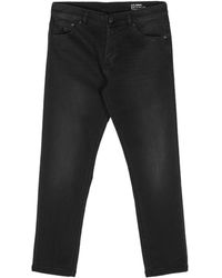 PT Torino - Tapered-leg Distressed-effect Jeans - Lyst