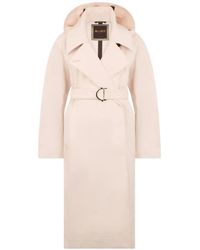 Moorer - Belted Trench Coat - Lyst