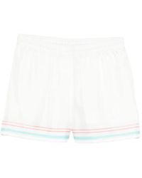 CASABLANCA - Dance Joy Silk Shorts - Lyst