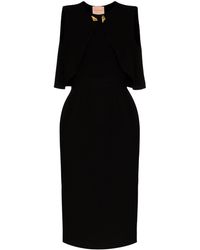 ROKSANDA Jurk Met Cape - Zwart