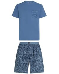 KARL LAGERFELD - Ikon-Print Pajamas Set - Lyst