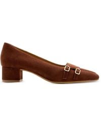 Lottusse - Goya Double-Buckle Leather Pumps - Lyst