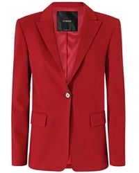 Pinko - Single-Breasted Peaked-Lapels Blazer - Lyst