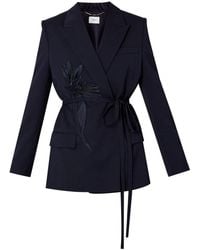Erdem - Blazer con doble botonadura y cinturón - Lyst