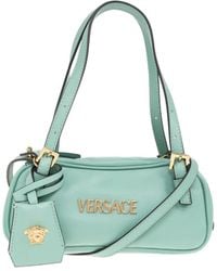 Versace - Tag レザーショルダーバッグ ミニ - Lyst