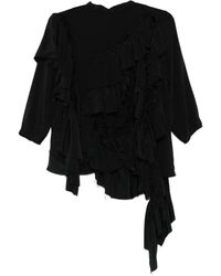 ALAINPAUL - Asymmetrische Top Met Ruches - Lyst