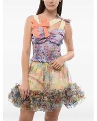 Viktor & Rolf - Haute Fantaisie Floral-Print Bow-Detail Top - Lyst