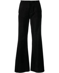 Forte Forte - High-waisted Velvet Palazzo Trousers - Lyst