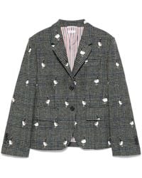 Thom Browne - Tweed-Blazer mit Prince of Wales-Karo - Lyst