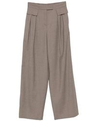 Liviana Conti - Pantalon Ample À Design Plissé - Lyst