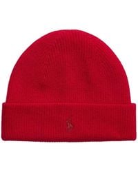 Polo Ralph Lauren - Embroidered-Logo Beanie Hat - Lyst