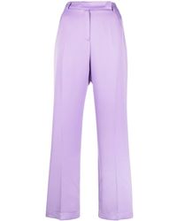 Hebe Studio - High-waisted Straight-leg Trousers - Lyst