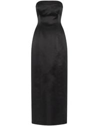 Nicholas - Kasia Strapless Midi-Jurk - Lyst