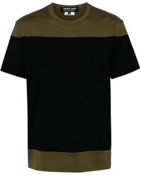 Comme des Garçons - T-Shirt in Colour-Block-Optik - Lyst