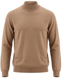 Drumohr - High-Neck Knitted Sweater - Lyst