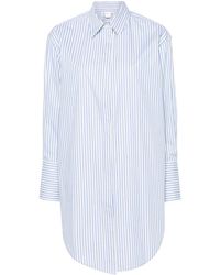Victoria Beckham - Chemise En Coton Biologique À Rayures - Lyst