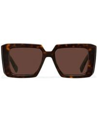 Prada - Gafas de sol Symbole con montura oval - Lyst
