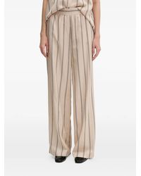 MARC AUREL - Striped Trousers - Lyst