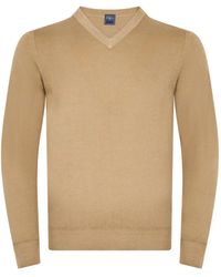 Fedeli - Pullover Mit V-Ausschnitt - Lyst