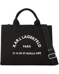 KARL LAGERFELD - Medium Rue St-Guillaume Square Tote Bag - Lyst