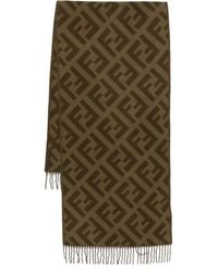Fendi - Sciarpa Ff Jacquard - Lyst