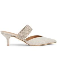 Malone Souliers - Linen-Blend Maisie Mules 45 - Lyst