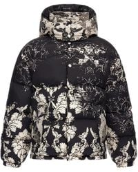 Roberto Cavalli - Broccato-Print Puffer Jacket - Lyst