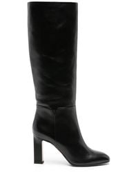 Aquazzura - Sellier 85Mm Leather Knee Boots - Lyst