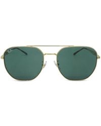 Ray-Ban - Pilot-Frame Double-Bridge Sunglasses - Lyst