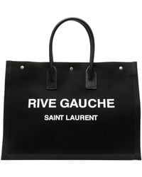 Saint Laurent - Bolso shopper Rive Gauche grande - Lyst