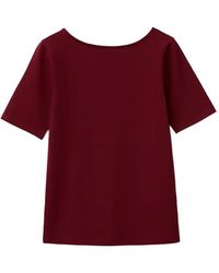 Benetton - Scoop-Neck Short-Sleeve T-Shirt - Lyst