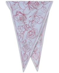 Fabiana Filippi - Foulard En Soie À Fleurs - Lyst