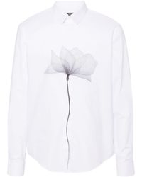 Patrizia Pepe - Maxi Floral-print Cotton Shirt - Lyst