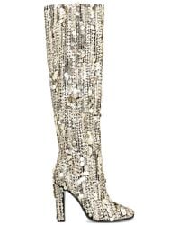 Alberta Ferretti - Bottines À Ornements De Sequins - Lyst