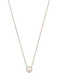 Emporio Armani - Circle-Pendant Necklace - Lyst