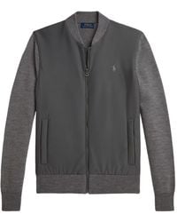 Polo Ralph Lauren - Panelled Zip-Up Sweatshirt - Lyst