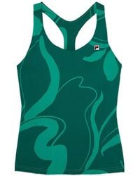 Fila - Abstract-Print Racerback Tank Top - Lyst