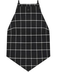 Courreges - Halterneck Checked Tank Top - Lyst