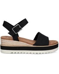 TOMS - Diana Buckle-Fastening Platform Sandals - Lyst
