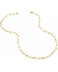 Monica Vinader - Alta Textured Chain Necklace - Lyst