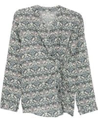 JNBY - Floral-Print Blouse - Lyst