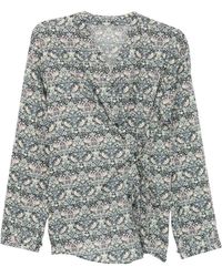 JNBY - Floral-Print Blouse - Lyst