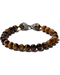 David Yurman 'Spiritual Beads' Armband aus Tigerauge-Cabochons - Braun