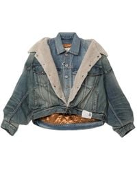 Maison Mihara Yasuhiro - Shifted Layered Denim Jacket - Lyst