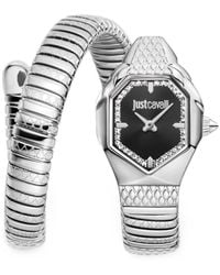 Just Cavalli - Aria Snake Wrap 22Mm Watch - Lyst